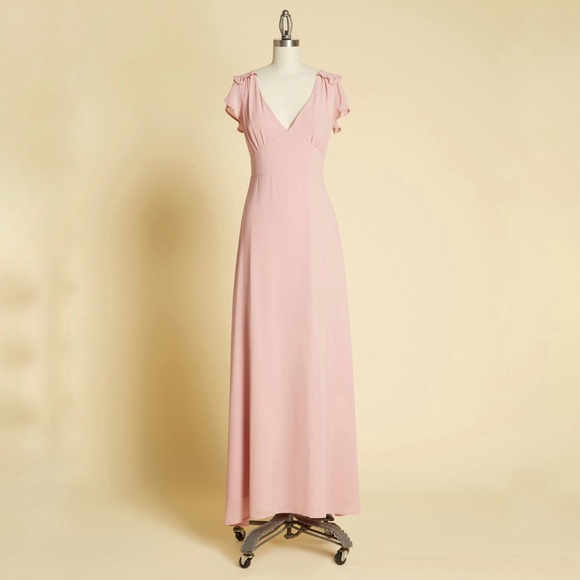 Modcloth Dresses & Skirts - ModCloth You're Flowing Places Maxi Dress in Pink Size 4